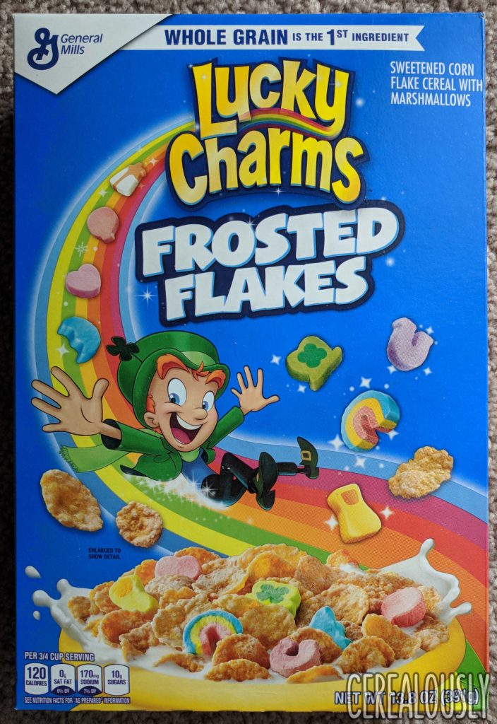 General Mills New Lucky Charms Frosted Flakes Review Box