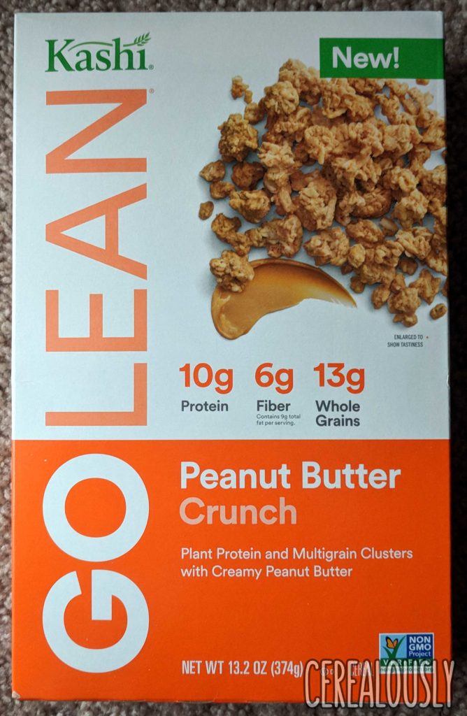 Kashi GoLean Peanut Butter Crunch Cereal Review Box