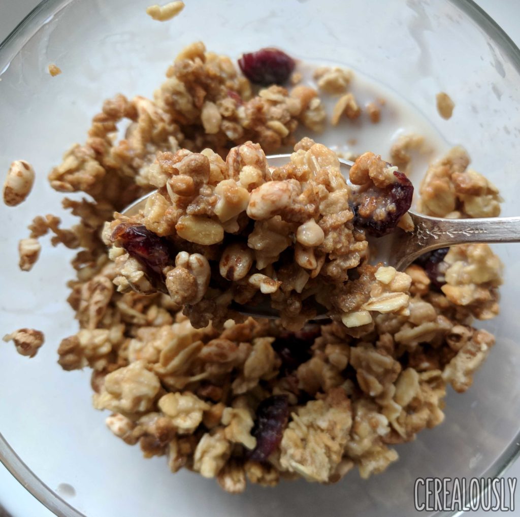 Post Grape-Nuts Trail Mix Crunch Cereal Review with Milk