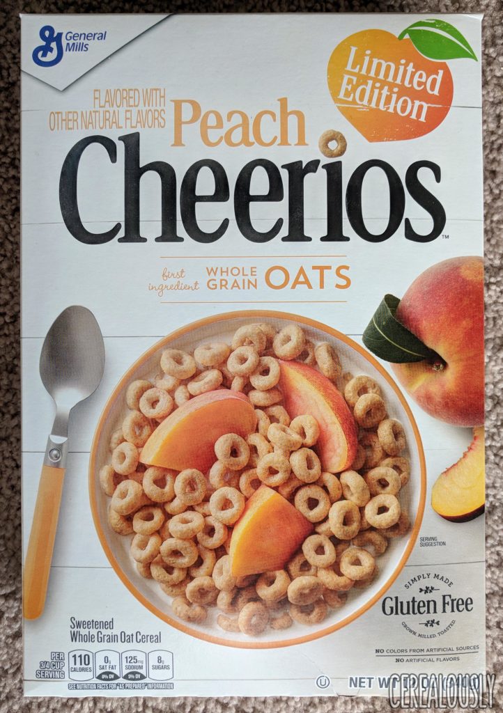 New Peach Cheerios Cereal Review Box