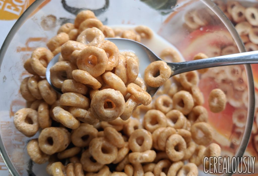 New Peach Cheerios Cereal Review with Milk