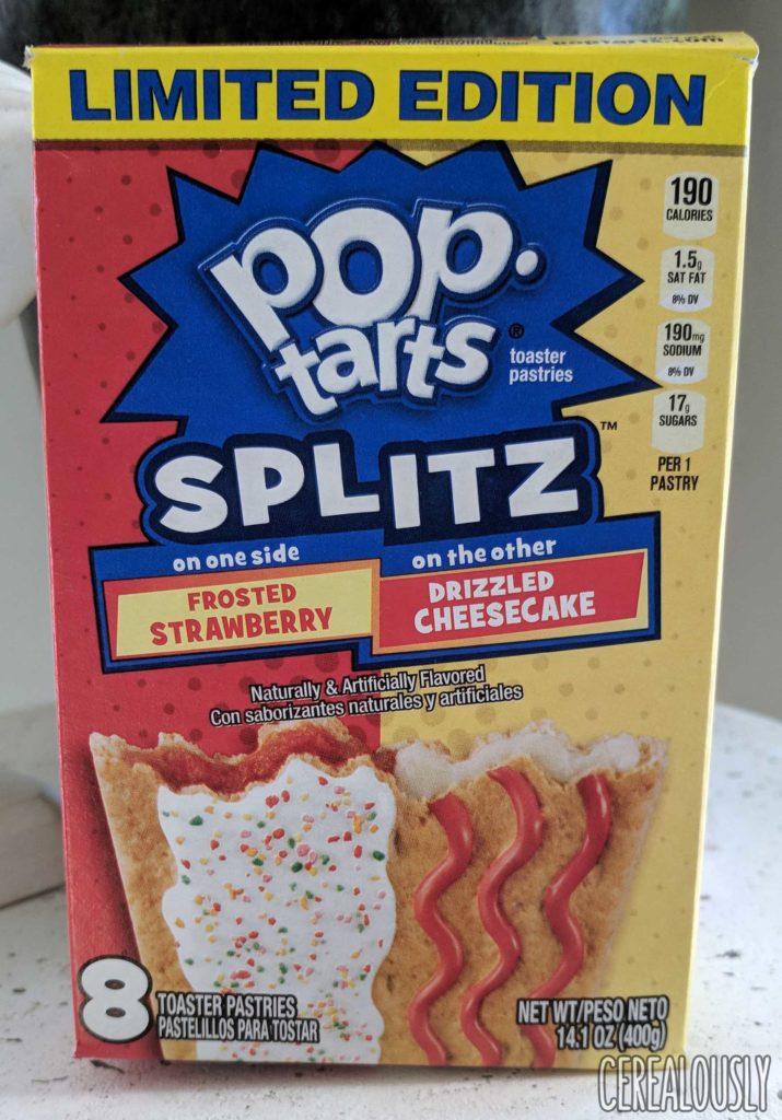 Kellogg's Strawberry Cheesecake Pop-Tarts Splitz Review Box