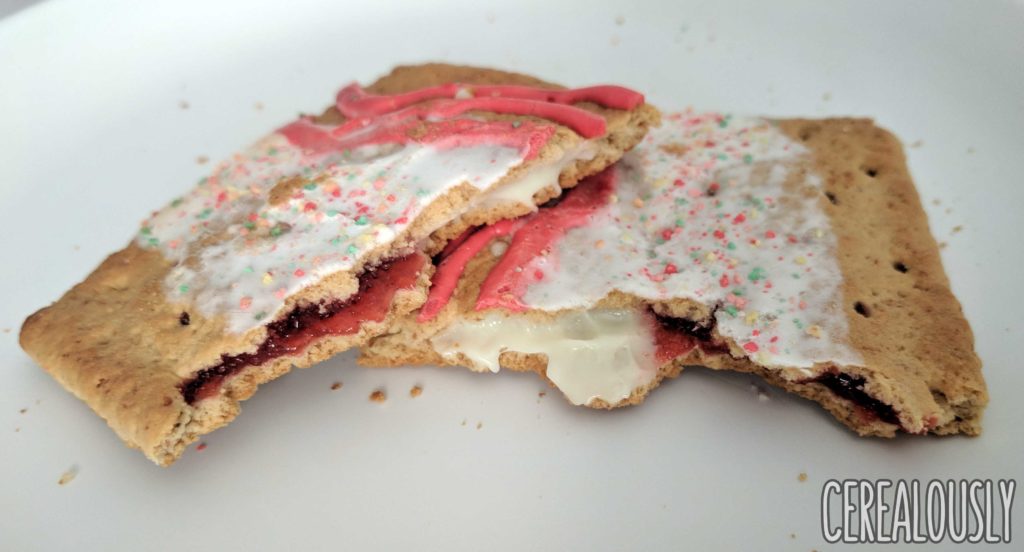 Kellogg's Strawberry Cheesecake Pop-Tarts Splitz Review Toasted