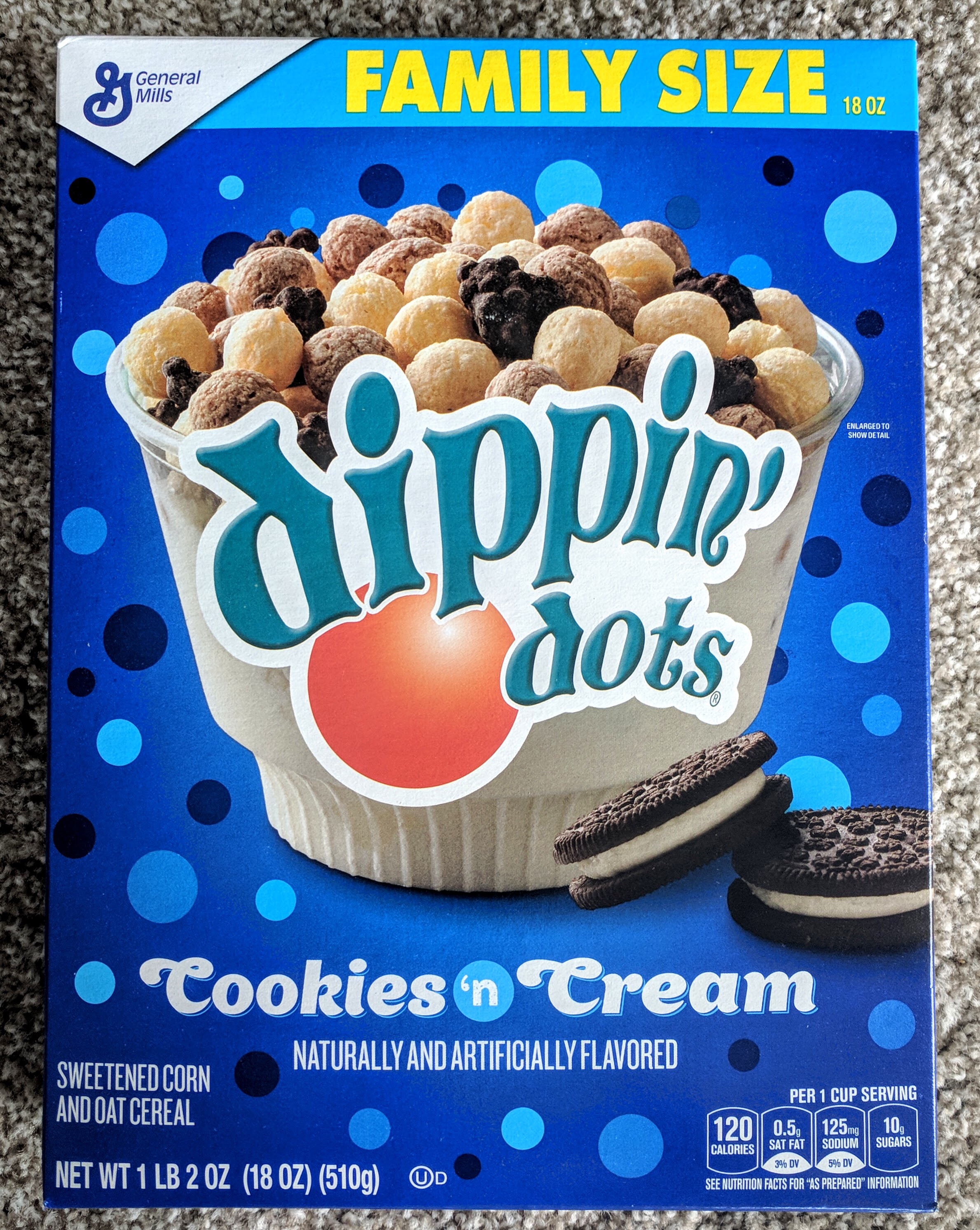 Post Cookies ‘n’ Creme Dippin’ Dots Cereal Review