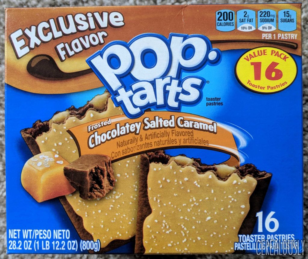 Kellogg's Chocolatey Salted Caramel Pop-Tarts Review Box