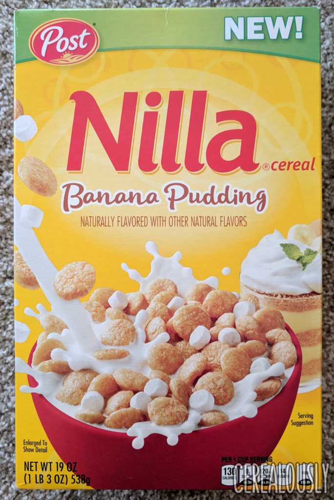 Post Banana Pudding Nilla Wafer Cereal Review Box