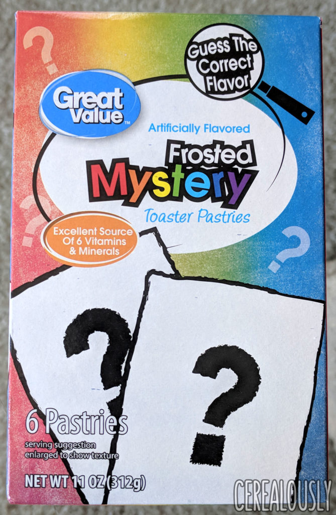 Great Value Mystery Frosted Toaster Pastries Review Box,  (White Grape Pop-Tarts essentially)