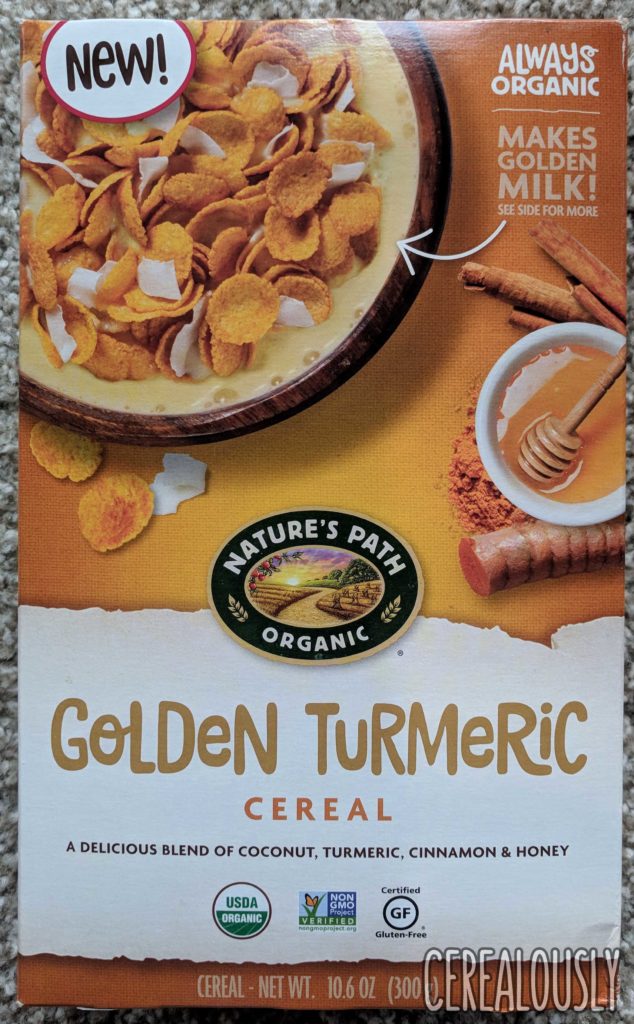 Nature's Path Golden Turmeric Cereal Review Box