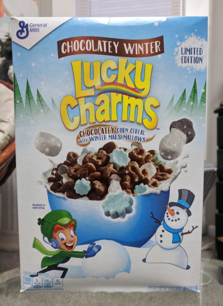 Chocolatey Winter Lucky Charms Cereal Review