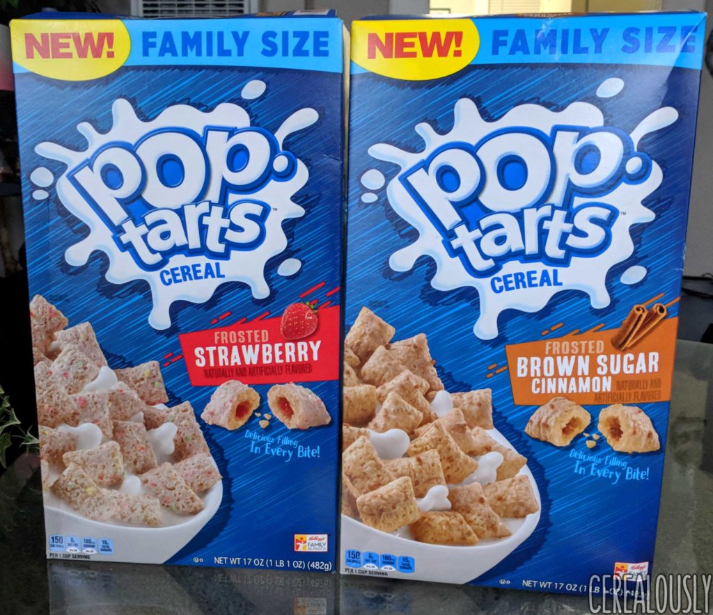 Strawberry Brown Sugar Cinnamon Pop-Tarts Cereal Boxes