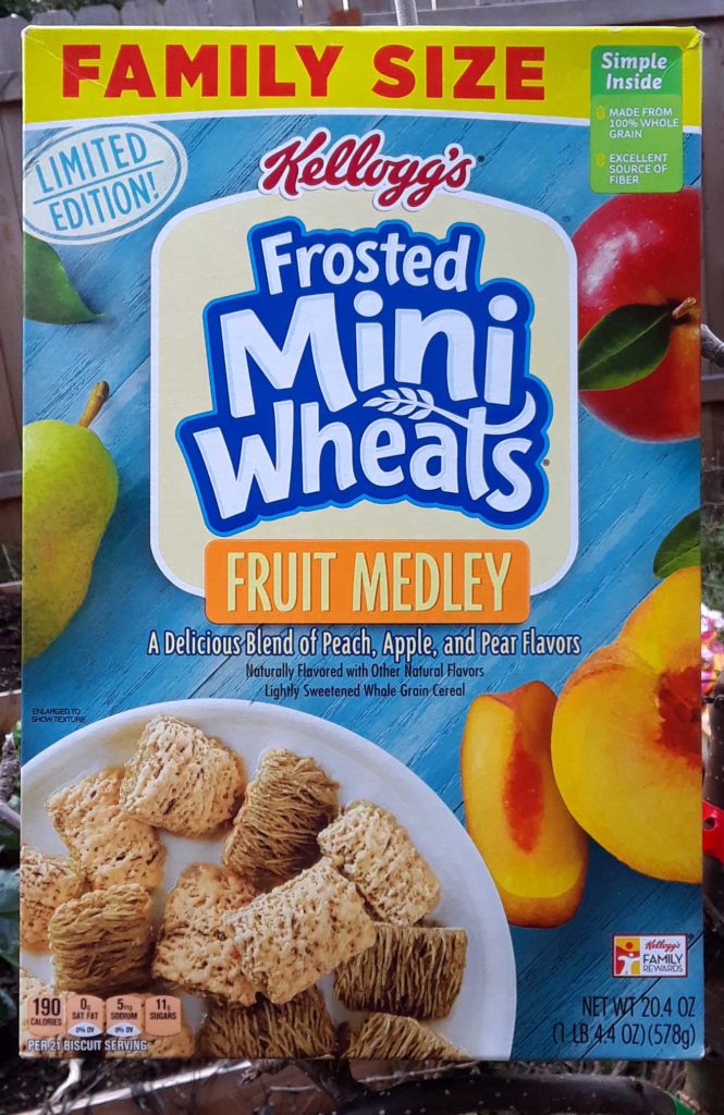 Kellogg's Frosted Minj-Wheats Fruit Medley Review Box Cereal