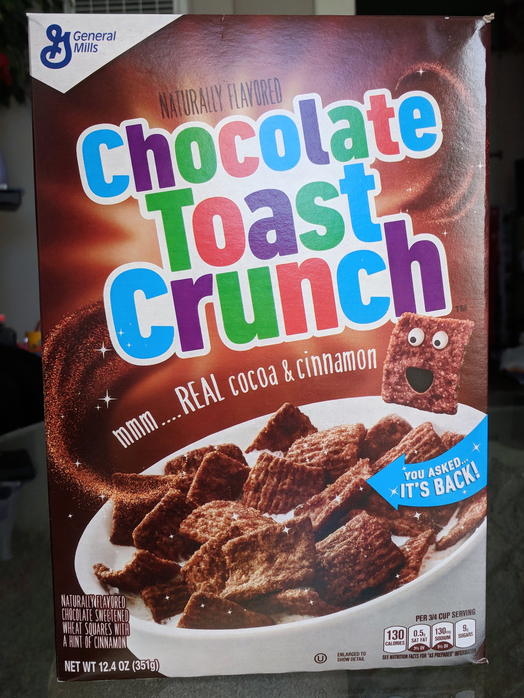 Chocolate Toast Crunch Cereal Review Box