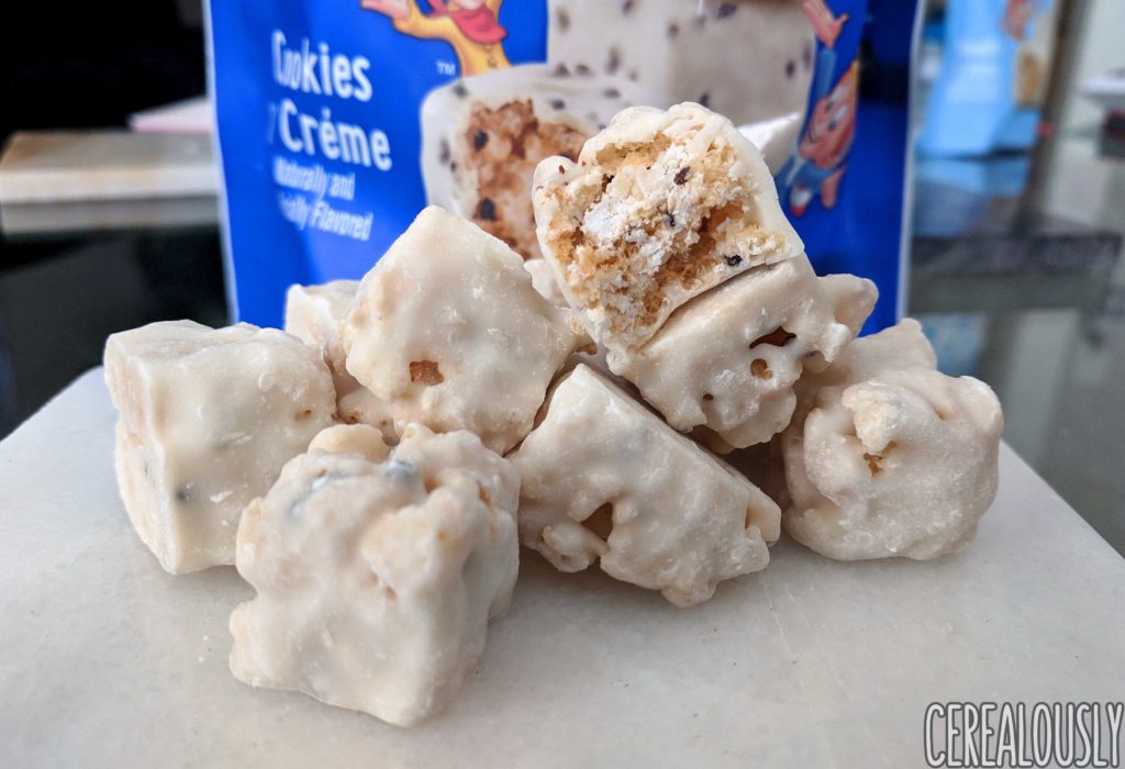Kellogg's Rice Krispies Treats Snap Crackle Poppers Review Cookies n Creme