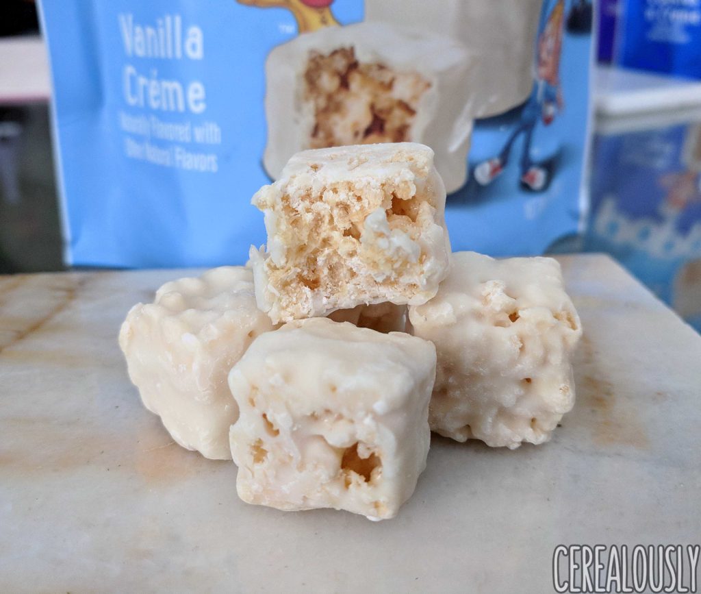 Kellogg's Rice Krispies Treats Snap Crackle Poppers Review Vanilla Creme