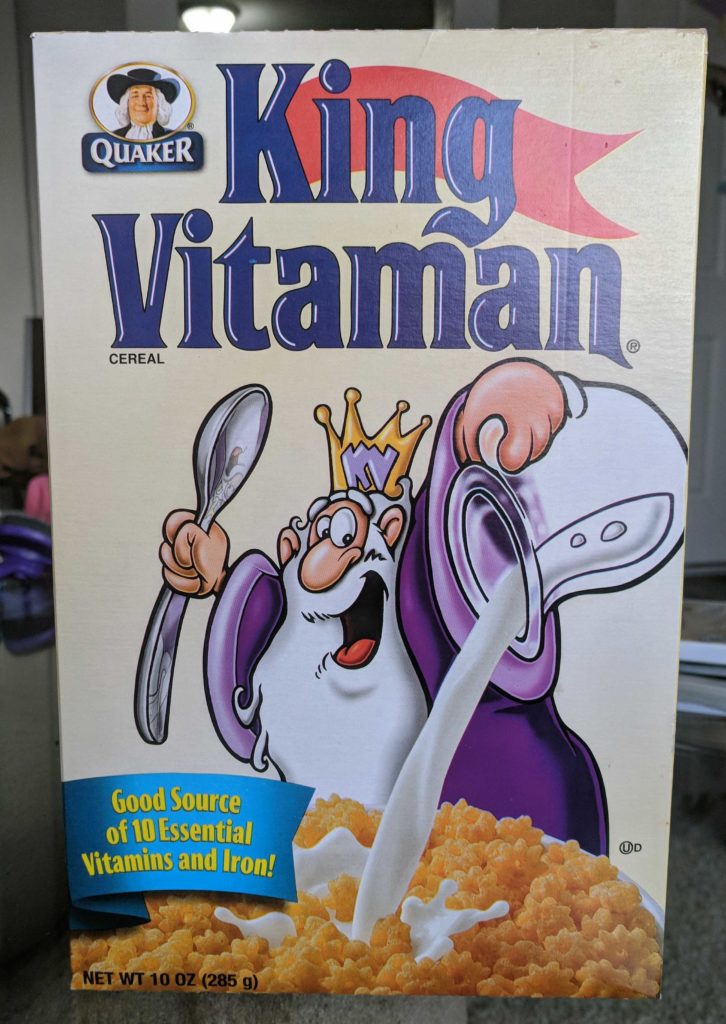King Vitaman Cereal Review Box 2019