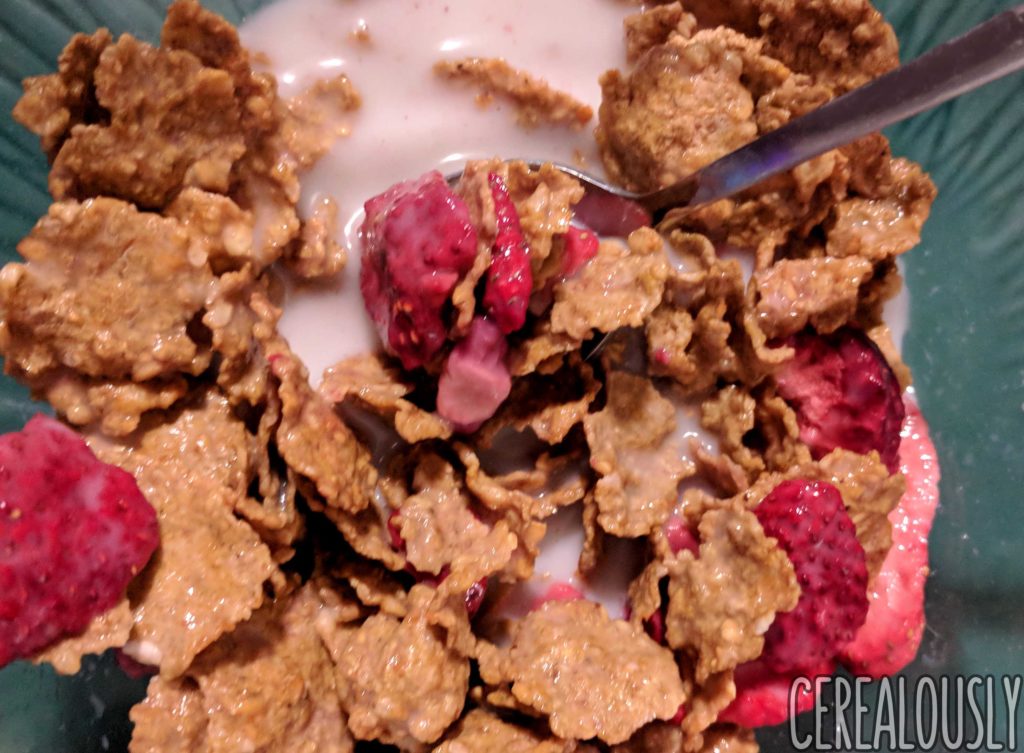 Fiber One Strawberries & Vanilla Clusters Cereal Review Milk