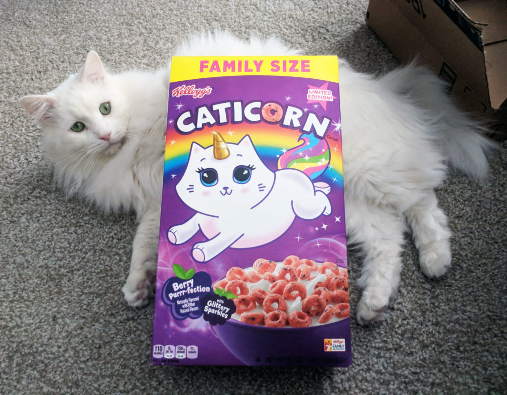 Kellogg's Caticorn Cereal Review – Box