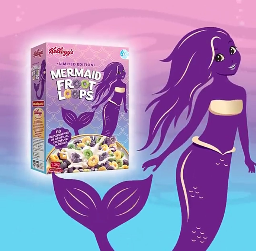 Kellogg's Mermaid Froot Loops Cereal