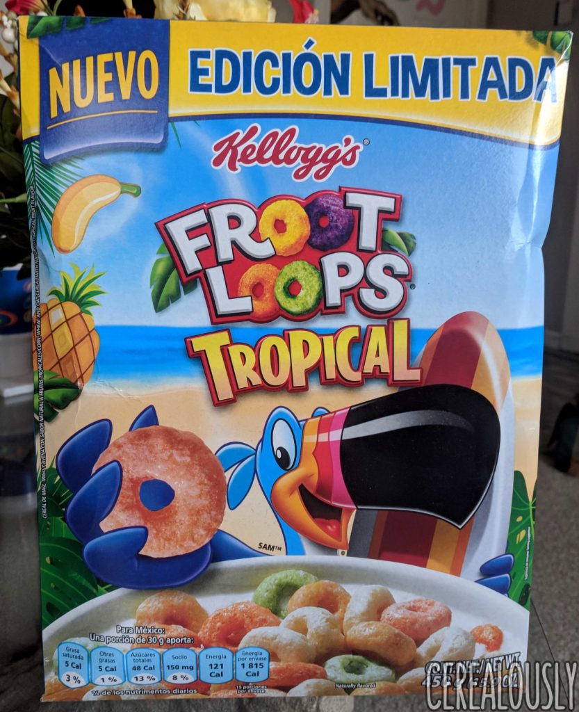 Kellogg's Mexico Tropical Froot Loops Review Box