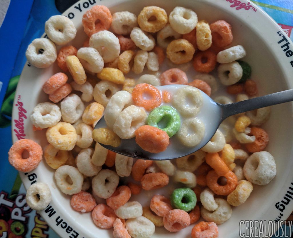 Kellogg's Mexico Tropical Froot Loops Review Milk