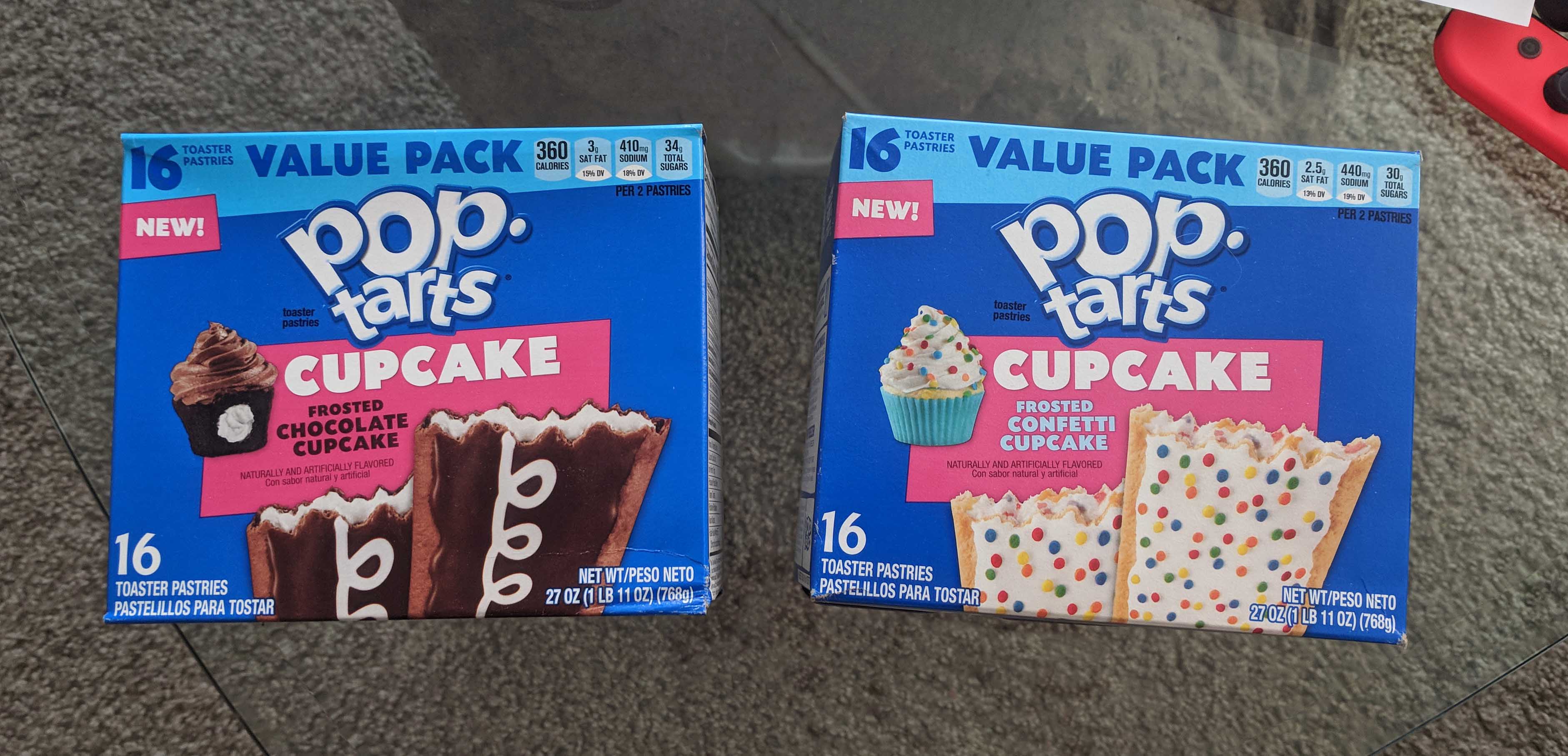 Review (x2): Confetti Cupcake & Chocolate Cupcake Pop-Tarts - Cerealously