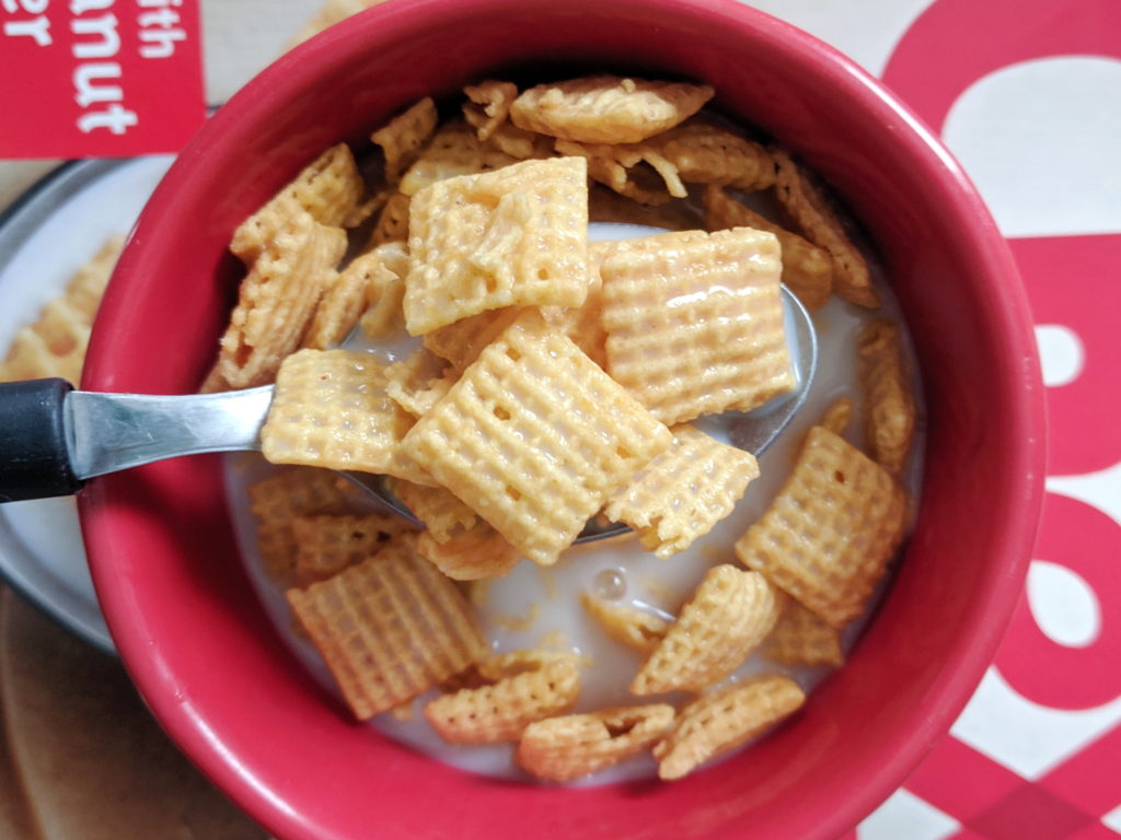 General Mills New Peanut Butter Chex Cereal Review Milk