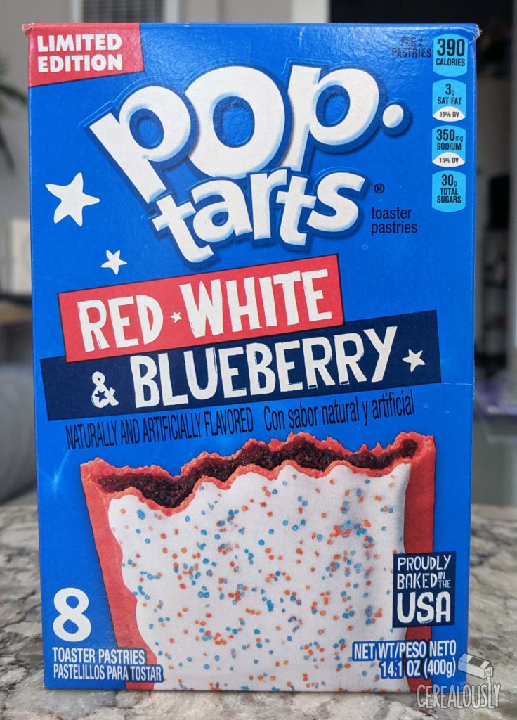 Kellogg's Frosted Red, White & Blueberry Pop-Tarts Review Box