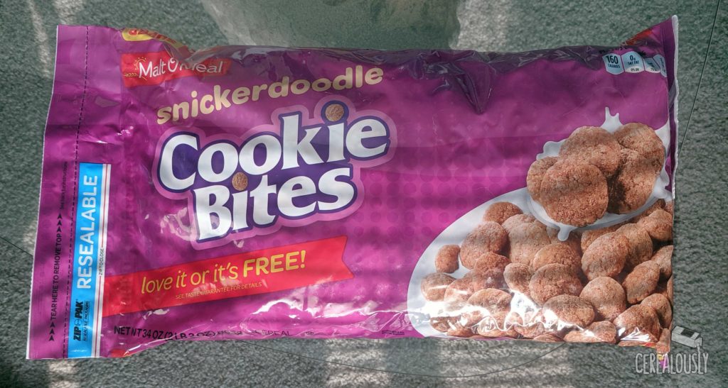 Malt-O-Meal Snickerdoodle Cookie Bites Cereal Review Bag