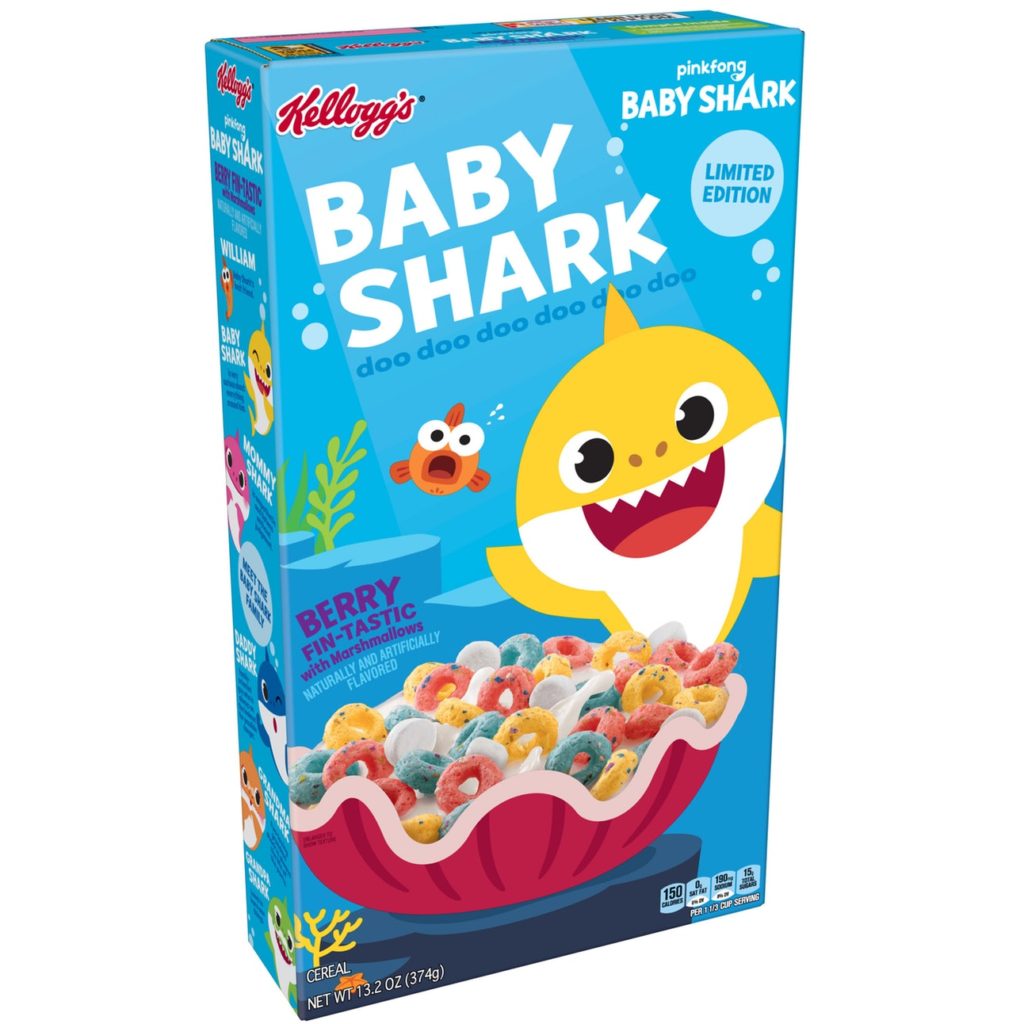 Kellogg's Baby Shark Cereal Box