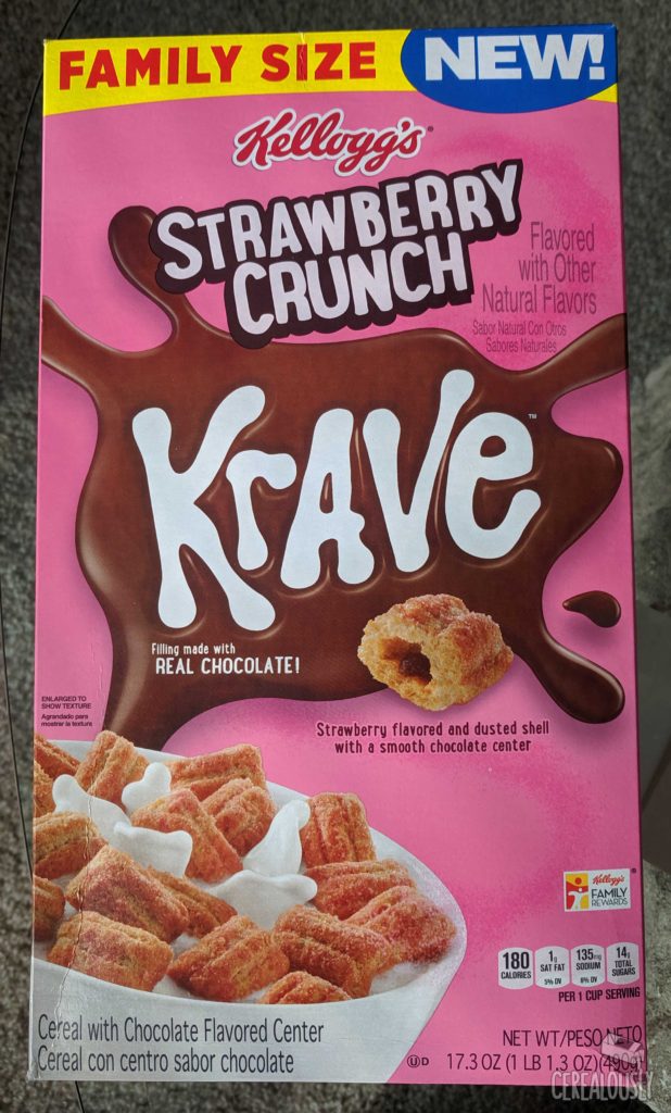 Kellogg's Strawberry Crunch Krave Review Box