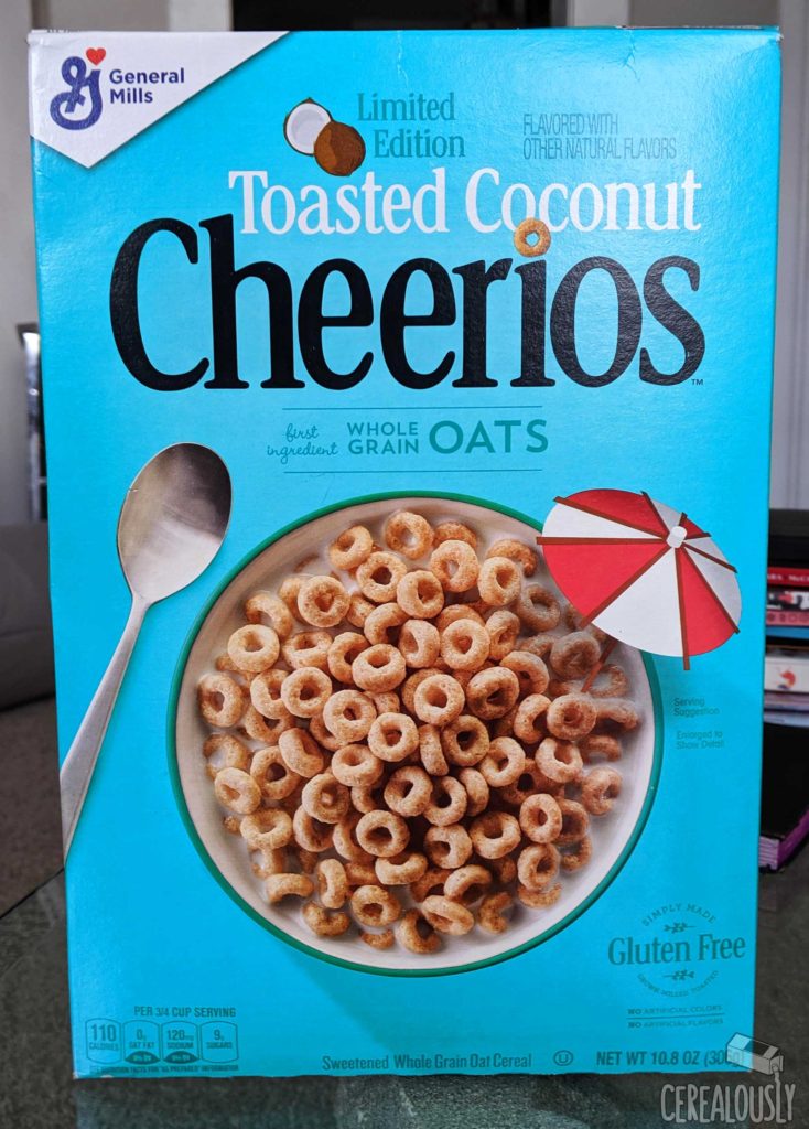 New Toasted Coconut Cheerios Review Cereal Box