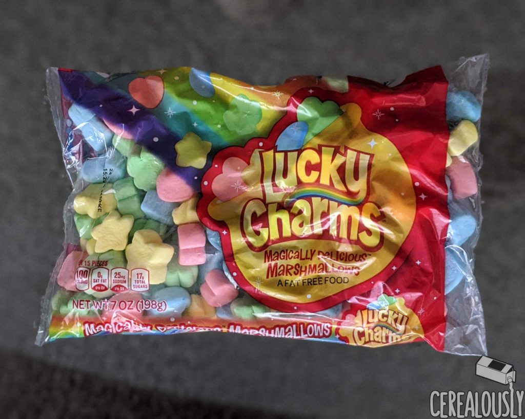 General Mills Kraft Jet-Puffed Lucky Charms Magical Marshmallows Review Bag