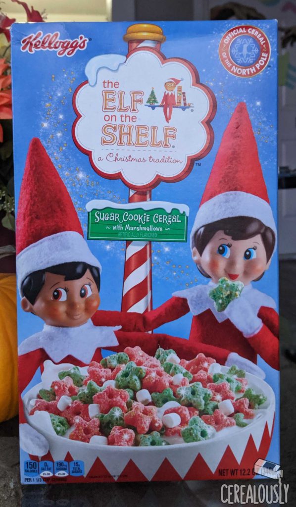 Kellogg's New Elf on the Shelf Cereal Review Box