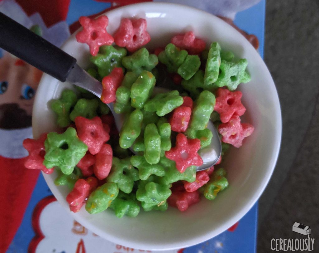 Kellogg's New Elf on the Shelf Cereal Review Milk