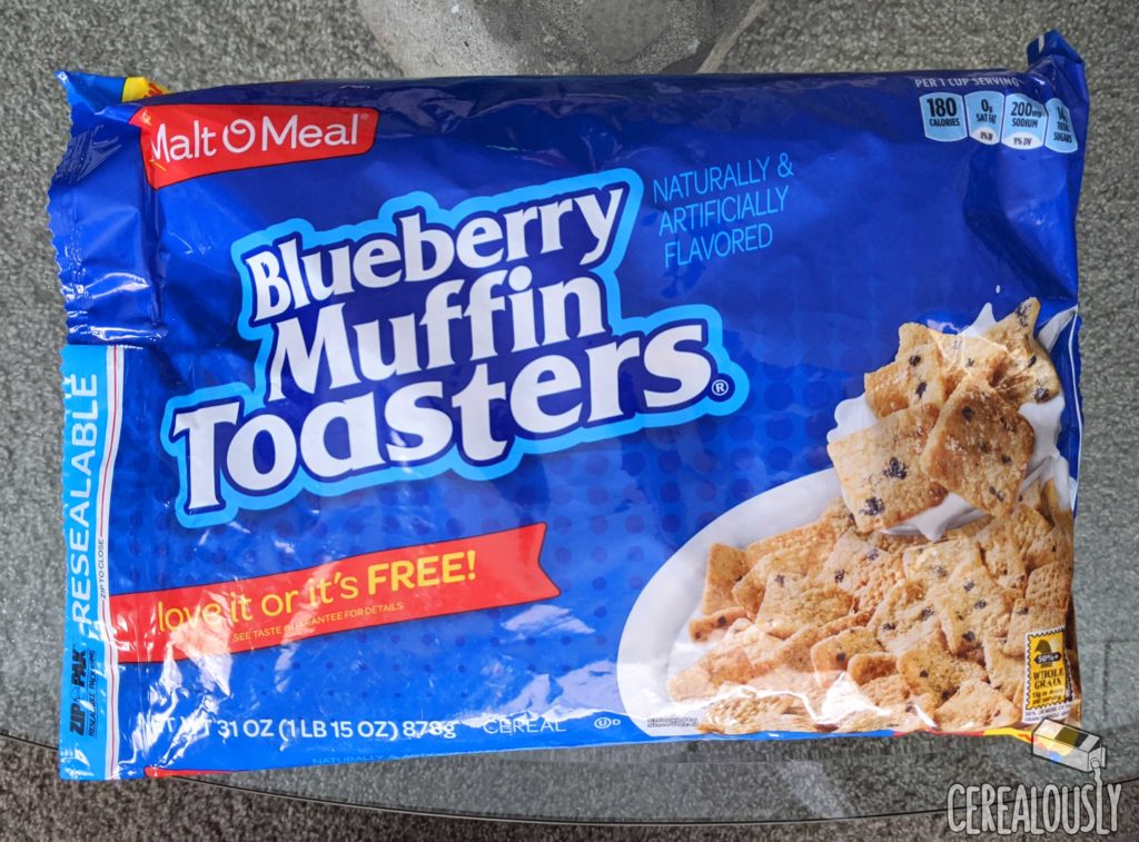 Malt-O-Meal Blueberry Muffin Toasters Review - Muffin Tops Cereal Bag
