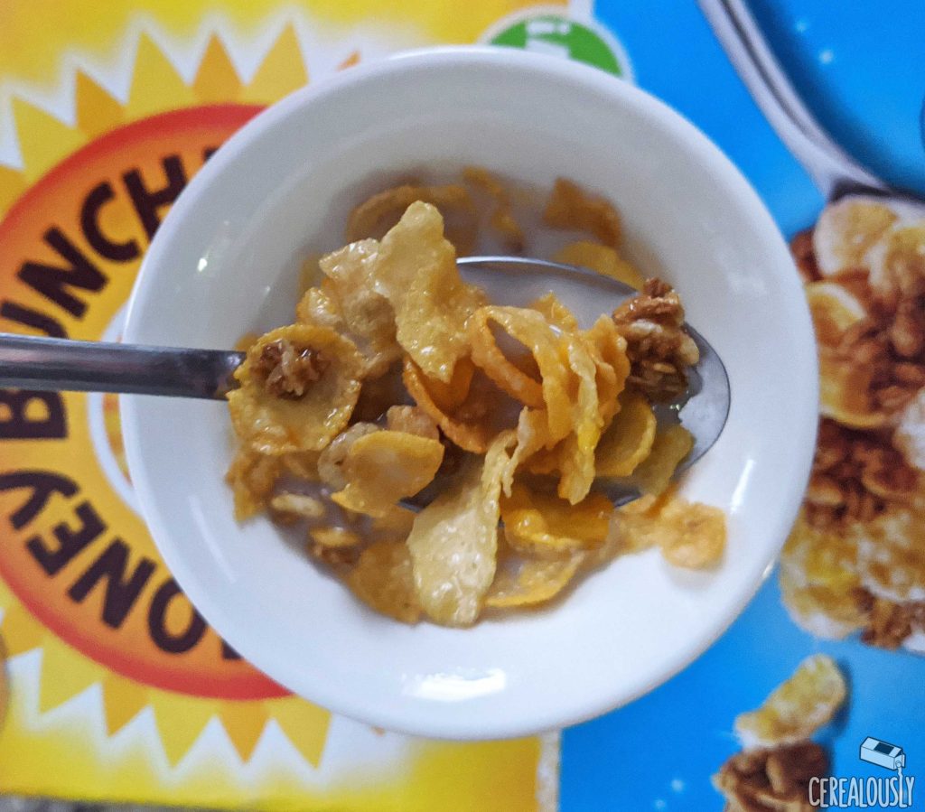 New Frosted Honey Bunches of Oats Review - Cereal Box with Milk