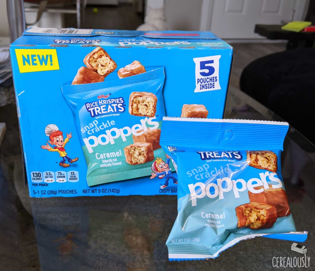 New Caramel Snap Crackle Poppers Review - Rice Krispies Treats - Box