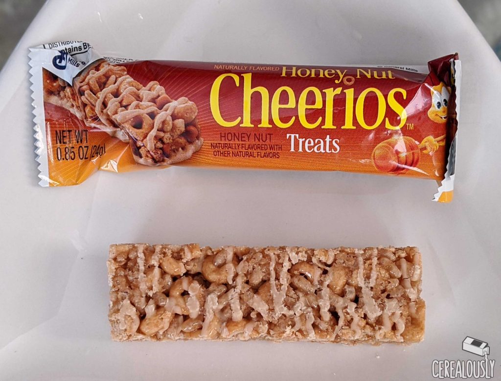 General Mills New Honey Nut Cheerios Treats Cereal Bars Review Unwrapped
