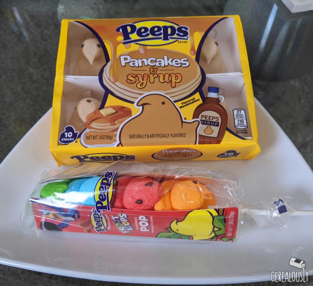 Pancakes & Syrup + Froot Loops Peeps Pops Review
