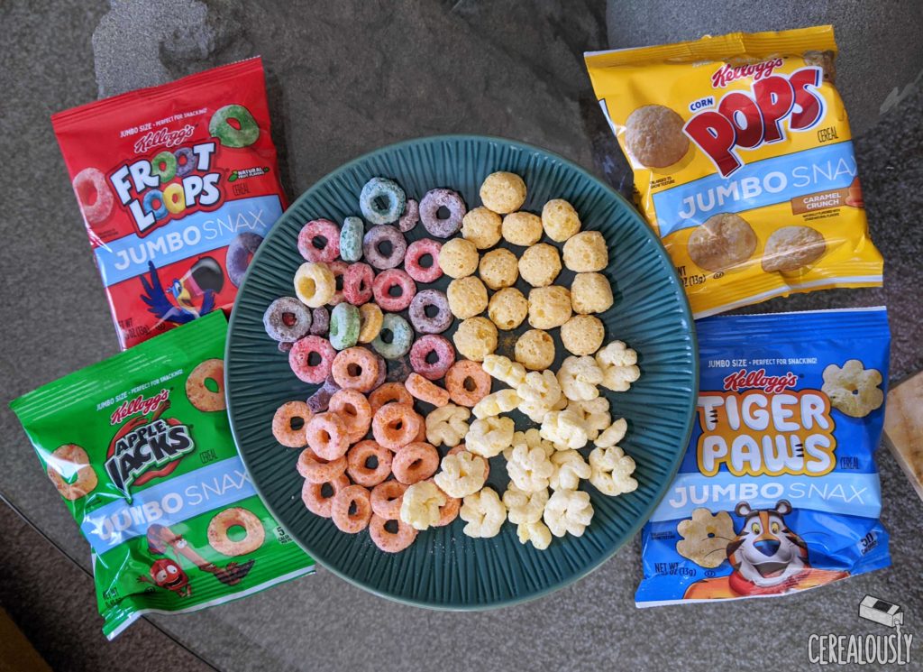 Kellogg's JUMBO SNAX Review Snackable Cereal