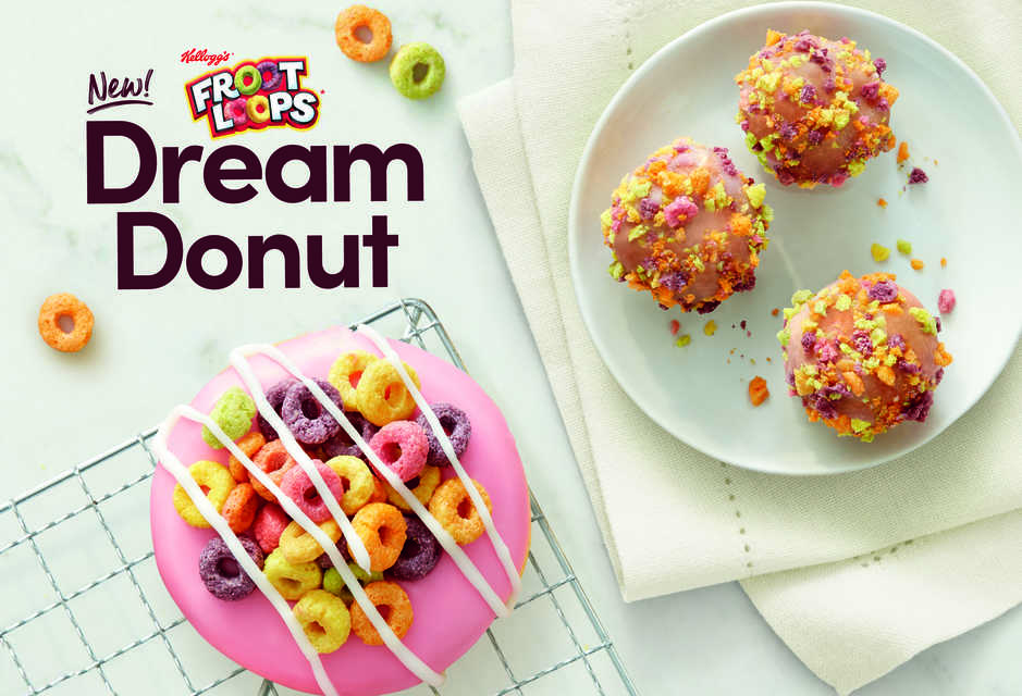 New Tim Hortons Froot Loops Dream Donut