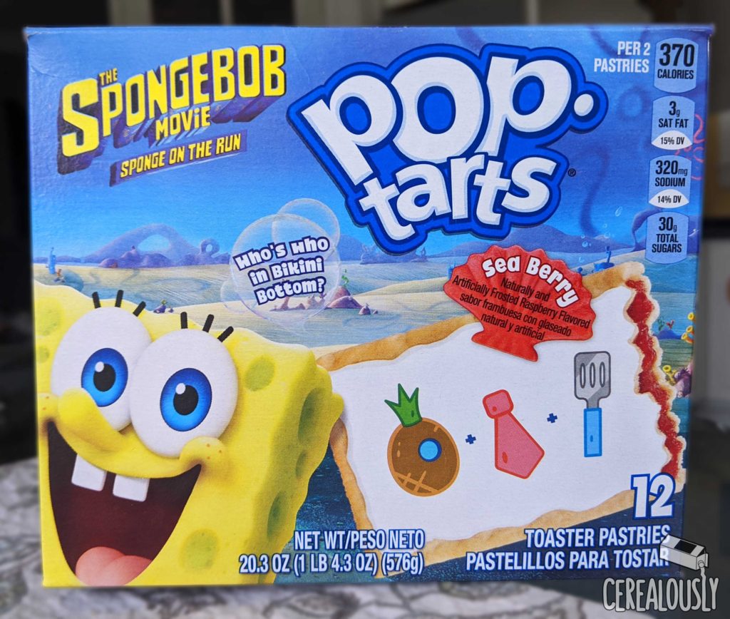 SpongeBob Sea Berry Pop-Tarts Review Box