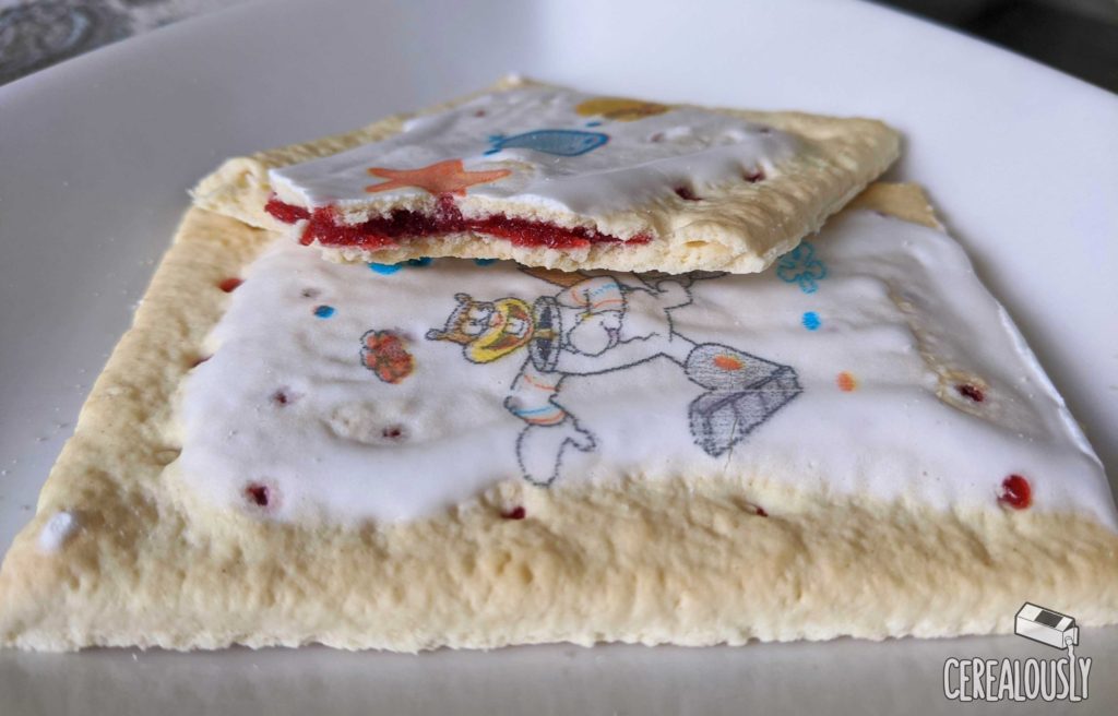 SpongeBob Sea Berry Pop-Tarts Review Raspberry