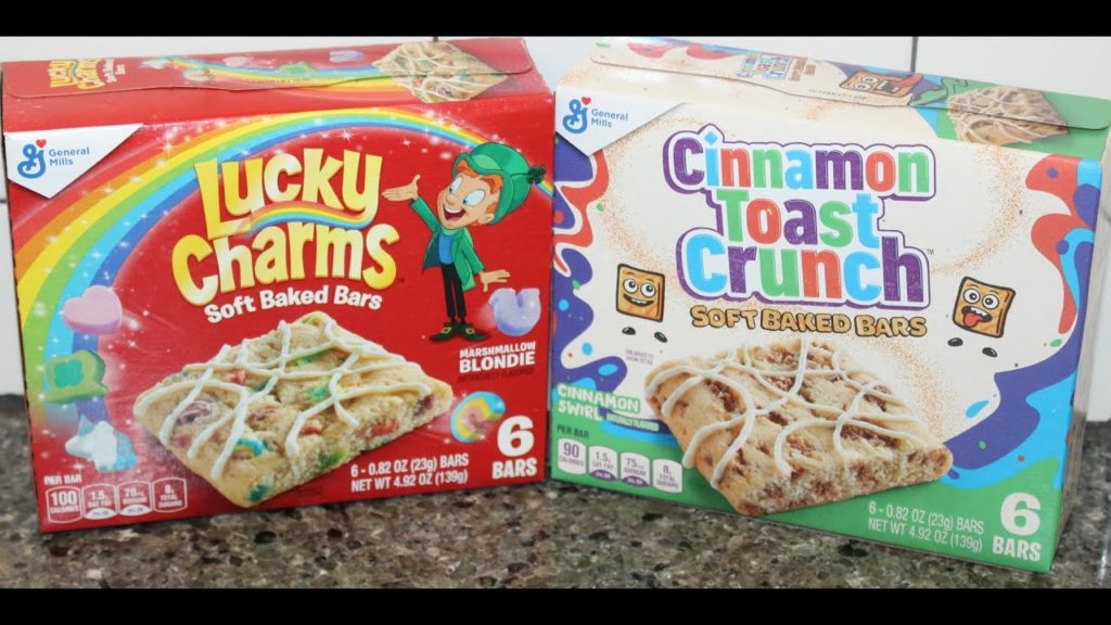 New Cinnamon Toast Crunch Soft-Baked Bars Plus Lucky Charms 6-Count Boxes