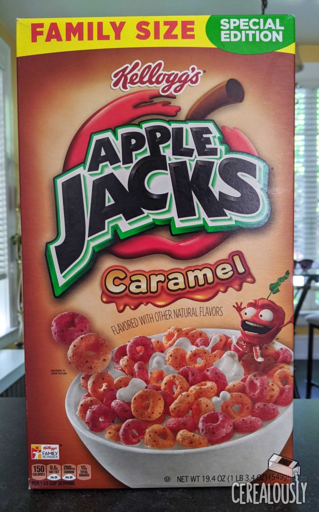 New Caramel Apple Jacks Cereal Box
