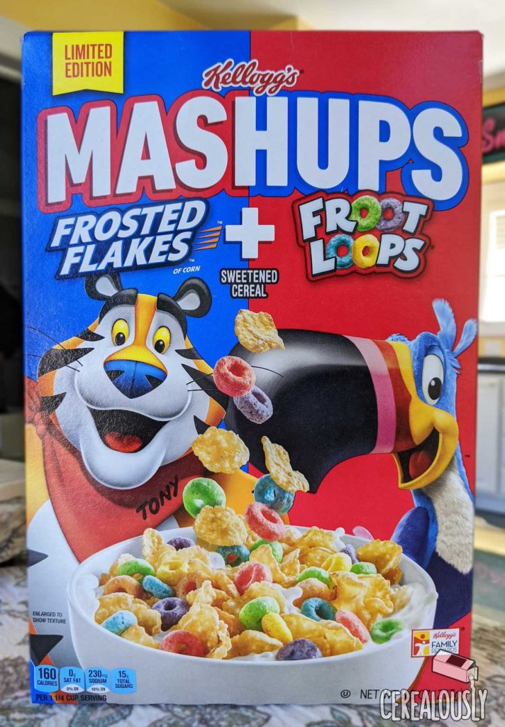 New Kellogg's Mashups Cereal Review Frosted Flakes + Froot Loops Review Box