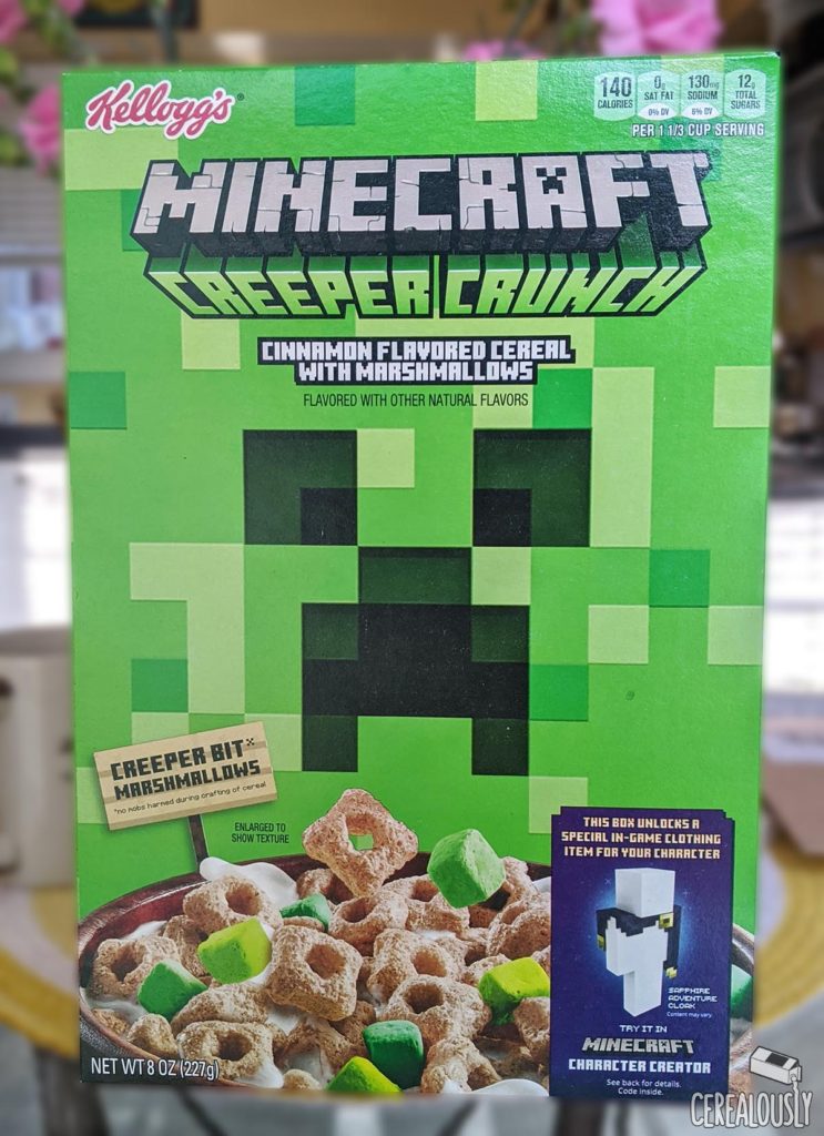 Minecraft Creeper Crunch Cereal Review - Box