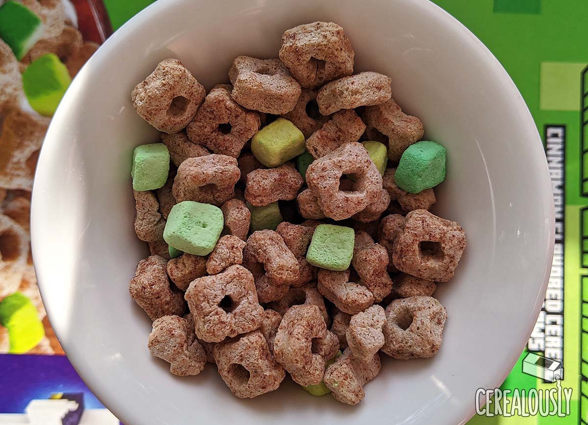 Review Minecraft Creeper Crunch Cereal Cerealously