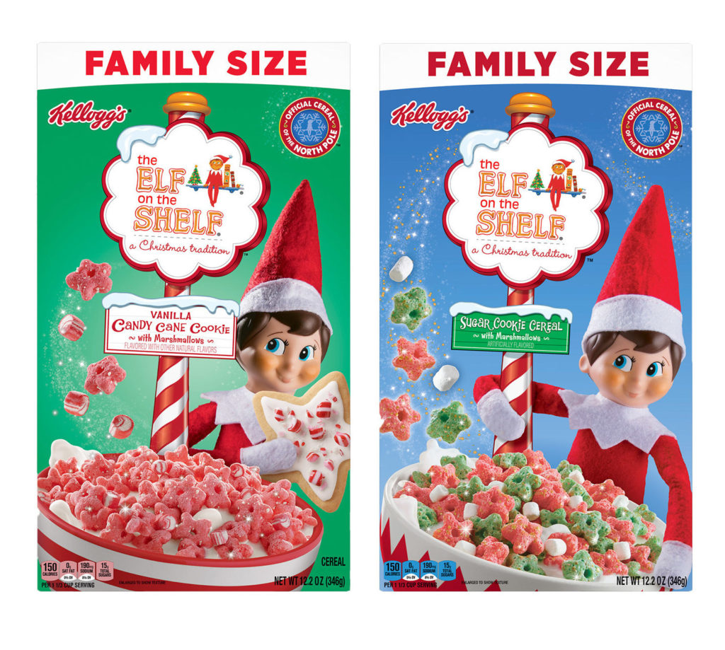 Elf on the Shelf Vanilla Candy Cane Cookie Cereal