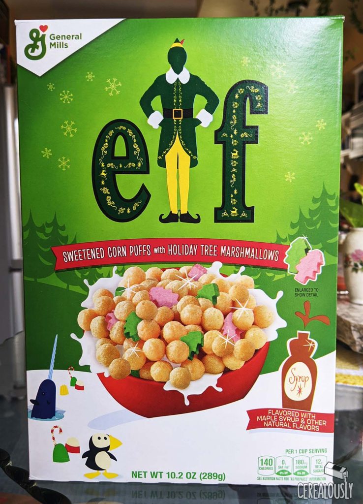 Maple Buddy the Elf Cereal Review Box